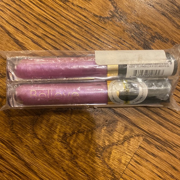 believe Other - Believe tropical punch purple sparkle lip gloss 2 pc lot